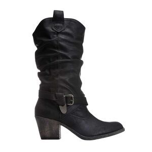 Rocket Dog Womens/Ladies Sidestep Lewis Calf Boots / Black